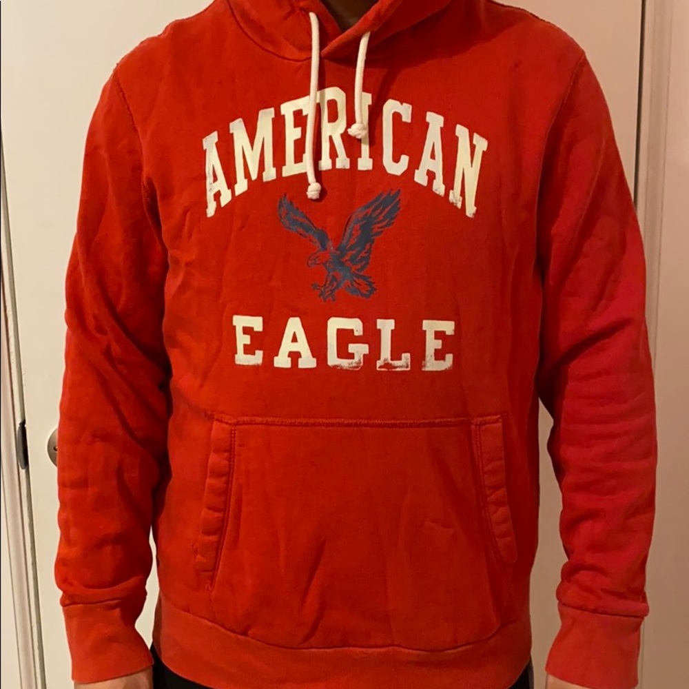 Red American Eagle Hoodie